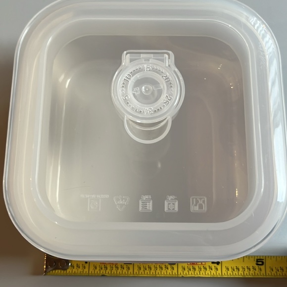 Rae Dunn White with pumpkins Food Storage Container - Picture 2 of 10